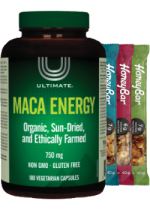 Maca Energy 750mg - 180 V-Caps + BONUS