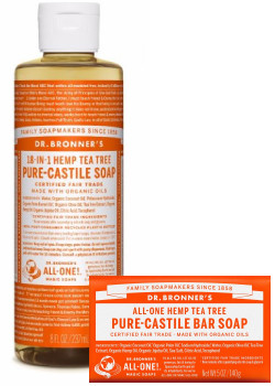 Dr. Bronner's Magic Soap (Tea Tree) - 236ml + BONUS