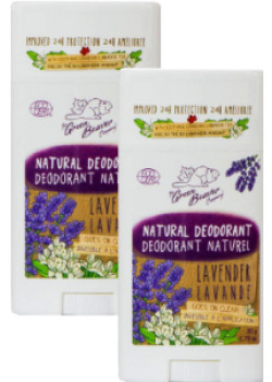 Natural Lavender Deodorant - 50g + 50g FREE - Green Beaver