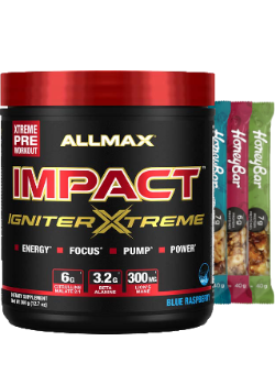 Impact Igniter Xtreme (Blue Raspberry) - 360g + BONUS