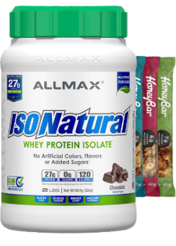 Isonatural Whey Protein Isolate (Chocolate) - 2lbs + BONUS