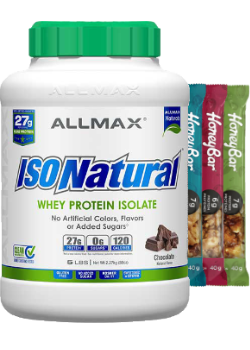 Isonatural Whey Protein Isolate (Chocolate) - 5lbs + BONUS
