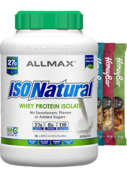 Isonatural Whey Protein Isolate (Unflavoured) - 5lbs + BONUS