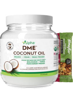 Coconut Oil Organic Virgin DME - 1.75L (Plastic Jar) + BONUS