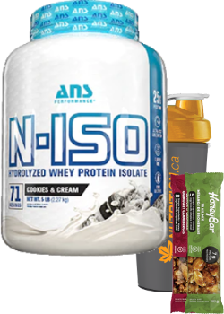 N-ISO Hydrolyzed Whey Isolate (Cookies & Cream) - 5lbs + BONUS