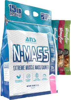 N-Mass Extreme Gainer (Strawberry) - 15lbs + BONUS