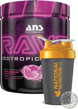 Rave Nootropic Energy (Pink Lemonade) - 252g + BONUS - ANS Performance