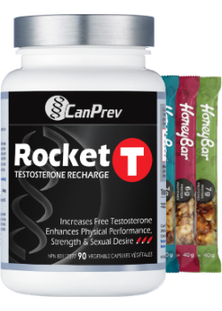 Rocket T Testosterone Recharge - 90 V-Caps + BONUS