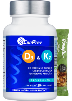 D3 & K2 (Organic Coconut Oil) - 120 Softgels + BONUS