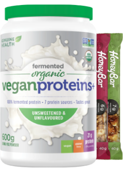 Fermented Organic Vegan Proteins+ (Unflavoured) - 600g + BONUS