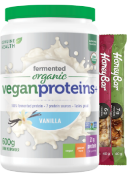 Fermented Organic Vegan Proteins+ (Vanilla) - 600g + BONUS