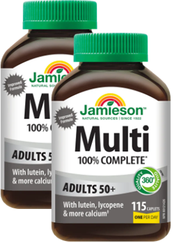 Multi 100% Complete Adult 50+ - 115 + 115 Caps FREE (Exp. June 2026)