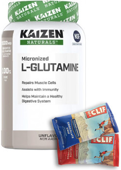 L - Glutamine Powder 100% - 1kg + BONUS - Kaizen