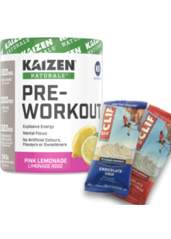 Natural Pre Workout (Pink Lemonade) - 240g + BONUS - Kaizen
