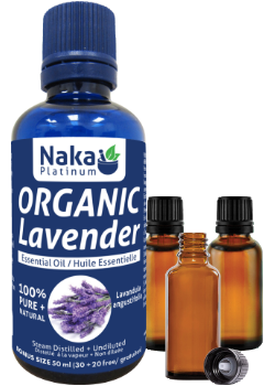100% Pure Lavender Essential Oil (Organic) - 50ml + BONUS