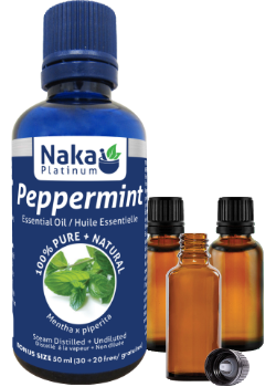 100% Pure Peppermint Essential Oil - 50ml + BONUS