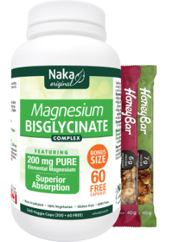 Magnesium Bisglycinate Complex 200mg - 260 V-Caps + BONUS