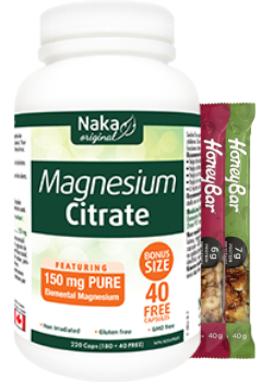 Magnesium Citrate 150mg - 220 Caps + BONUS