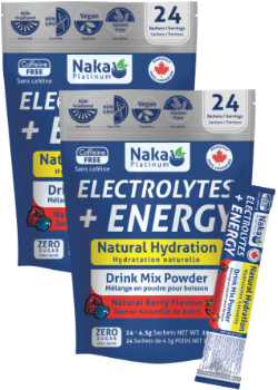 Electrolytes + Energy (Natural Berry) - 24 Sachets + BONUS