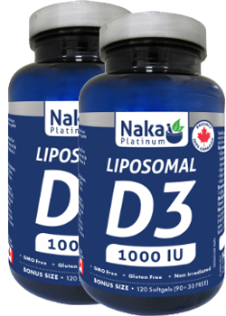 Liposomal Vitamin D3 1,000iu - 120 + 120 Softgels FREE