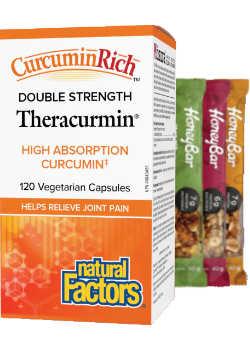 CurcuminRich Theracurmin Double Strength 60mg - 120 V-Caps + BONUS