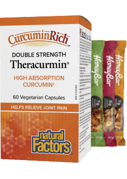 CurcuminRich Theracurmin Double Strength 60mg - 60 V-Caps + BONUS
