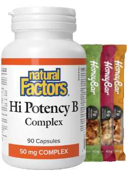 Hi Potency B-Complex 50mg - 90 Caps + BONUS