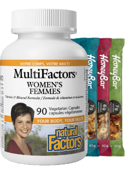 MultiFactors Women's Multivitamin - 90 V-Caps + BONUS
