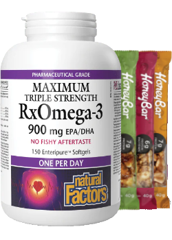 RxOmega-3 Maximum Triple Strength 900mg - 150 Softgels + BONUS
