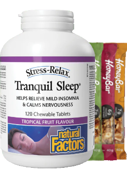 Stress-Relax Tranquil Sleep - 120 Chew Tabs + BONUS