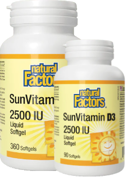 SunVitamin D3 2,500iu - 360 + 90 Softgels FREE