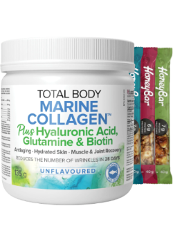 Total Body Marine Collagen With Hyaluronic Acid Glutamine & Biotin (Unflavoured) - 135g + BONUS
