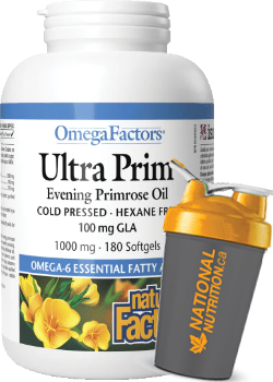 Ultra Prim Evening Primrose Oil 1,000mg - 180 Softgels + BONUS