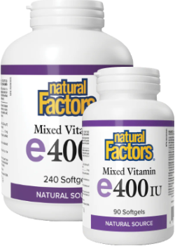 Vitamin E 400iu Mixed Tocopherols - 240 Softgels + BONUS