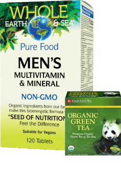 Whole Earth & Sea Men's Multivitamin And Mineral - 120 Tabs + BONUS