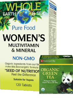 Whole Earth & Sea Women's Multivitamin And Mineral - 120 Tabs + BONUS