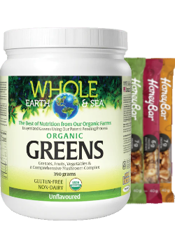 Whole Earth & Sea Pure Food Fermented Organic Greens (Unflavoured) - 390g + BONUS