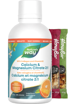 Calcium & Magnesium Citrate 2:1 With Vitamin K2 And Collagen (Orange) - 500ml + BONUS