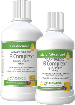 Adaptogenic B-Complex Liquid (Methylated, Mixed Berry) - 600 + 250ml FREE
