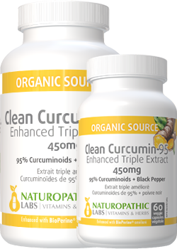 Clean Curcumin-95 (Enhanced Triple Extract) 450mg - 120 V-Caps + BONUS