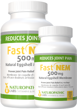 Fast NEM 500mg (Natural Eggshell Membrane) - 120 V-Caps + BONUS