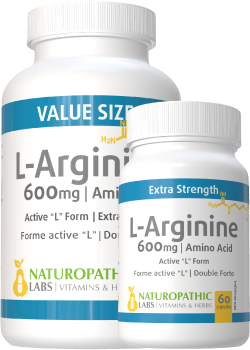 L-Arginine 600mg - 240 V-Caps + 60 V-Caps FREE