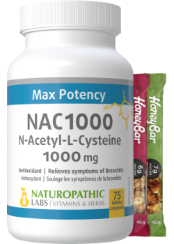 NAC (N-Acetyl-Cysteine) 1,000mg - 75 Tabs + BONUS