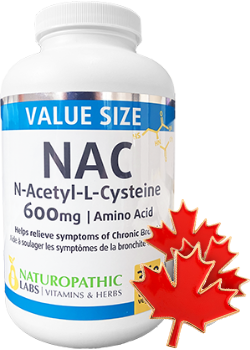 NAC (N-Acetyl-Cysteine) 600mg - 360 Caps + BONUS