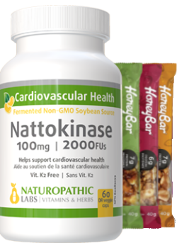 Nattokinase 100mg / 2000FUs (Non-GMO & K2 Free)  - 60 DR V-Caps + BONUS