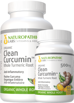Organic Clean Curcumin (Whole Turmeric Root) 500mg - 240 + 60 V-Caps FREE