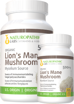 Lion's Mane Mushroom (Organic) 500mg - 120 V-Caps + BONUS