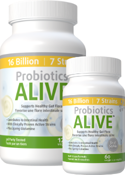 Probiotics Alive 16 Billion (Multi Strain / Shelf Stable) - 120 + 60 V-Caps FREE