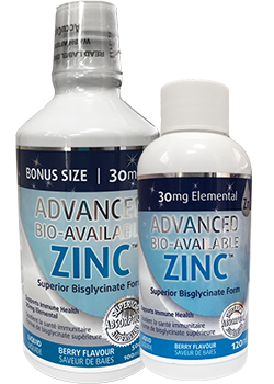 Zinc Bisglycinate 30mg - 600ml + BONUS
