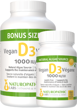 Vitamin D 1,000iu (Vegan) - 240 + 60 Caps FREE